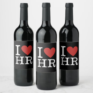 Rótulo De Garrafa De Cerveja I ❤️ Love HR - Departamento de RH -