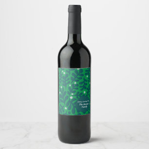 Rótulo De Garrafa De Cerveja Ilustração de Natal Desenhada à Mão