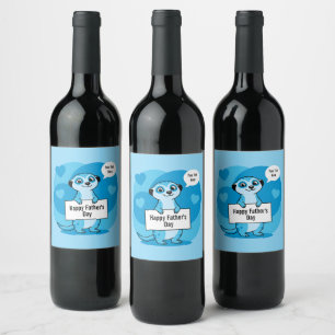 Rótulo De Garrafa De Cerveja Ilustração Personalizada do Dia dos Pais de um Sur