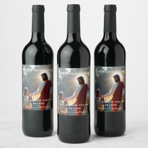 Rótulo De Garrafa De Cerveja Imagem Bíblica de Noli Me Tangere