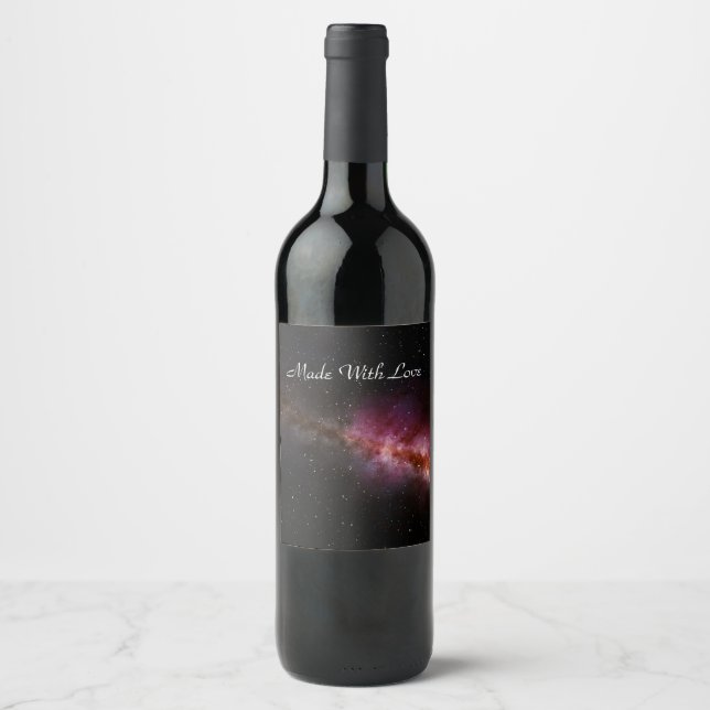 Rótulo De Garrafa De Cerveja Imagem do universo  (Frente)