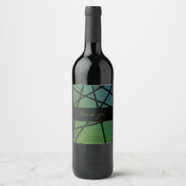 Rótulo De Garrafa De Cerveja Imitação de Vidro Colorido para Agradecer Negócios