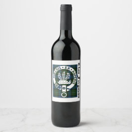 Rótulo De Garrafa De Cerveja Insígnia do Clan Ferguson Escocês