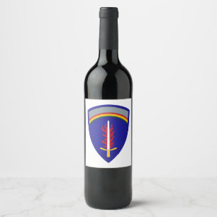 Rótulo De Garrafa De Cerveja Insígnia do Exército Europa USAREUR