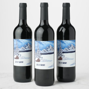 Rótulo De Garrafa De Cerveja Inverno Maravilhoso