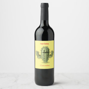 Rótulo De Garrafa De Cerveja Irate Rapidamente Cactus Thunder_Cove