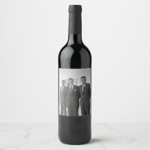 Rótulo De Garrafa De Cerveja Irmãos, Presidente John Kennedy, Robert & Ted