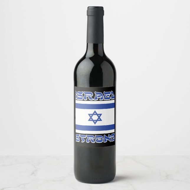 Rótulo De Garrafa De Cerveja Israel Forte (Frente)