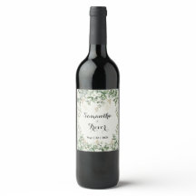 Jardim de Delícias Botânicas Rótulo de Vinho