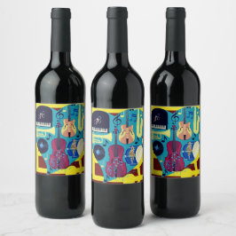 Rótulo De Garrafa De Cerveja Jazz Blues