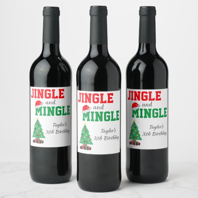 Rótulo De Garrafa De Cerveja Jingle E Mingle (Garrafas)