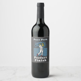 Rótulo De Garrafa De Cerveja jogador de golfe