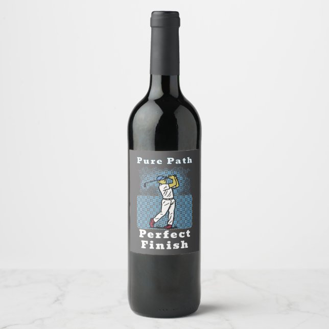 Rótulo De Garrafa De Cerveja jogador de golfe (Frente)