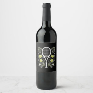 Rótulo De Garrafa De Cerveja Jogador de Ténis