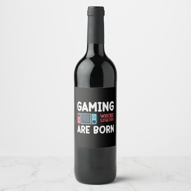 Rótulo De Garrafa De Cerveja jogos onde lendas nascem (Frente)
