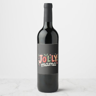Rótulo De Garrafa De Cerveja Jolly Mama Natal Mãe Presente