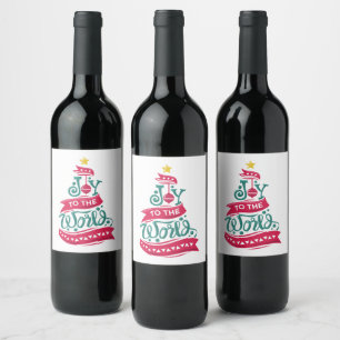 Rótulo De Garrafa De Cerveja Joy para a tipografia da citação mundial de Nata