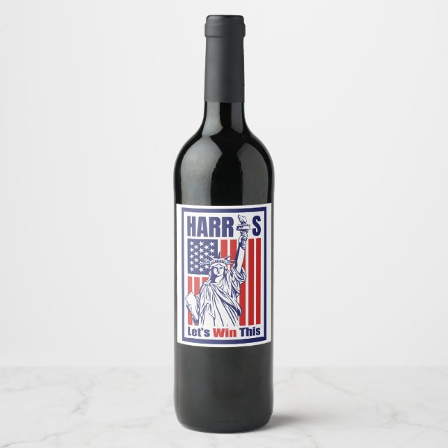 Rótulo De Garrafa De Cerveja Kamala Harris (Frente)