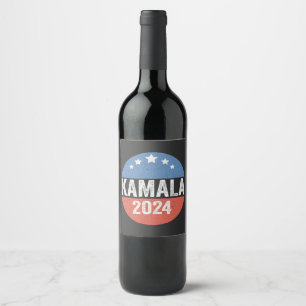 Rótulo De Garrafa De Cerveja Kamala Para A Eleição Do Presidente Kamala 2024