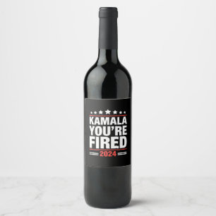 Rótulo De Garrafa De Cerveja Kamala Você Está Demitida Kamala Harris 2024