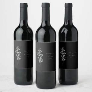 Rótulo De Garrafa De Cerveja Lacquer Preto