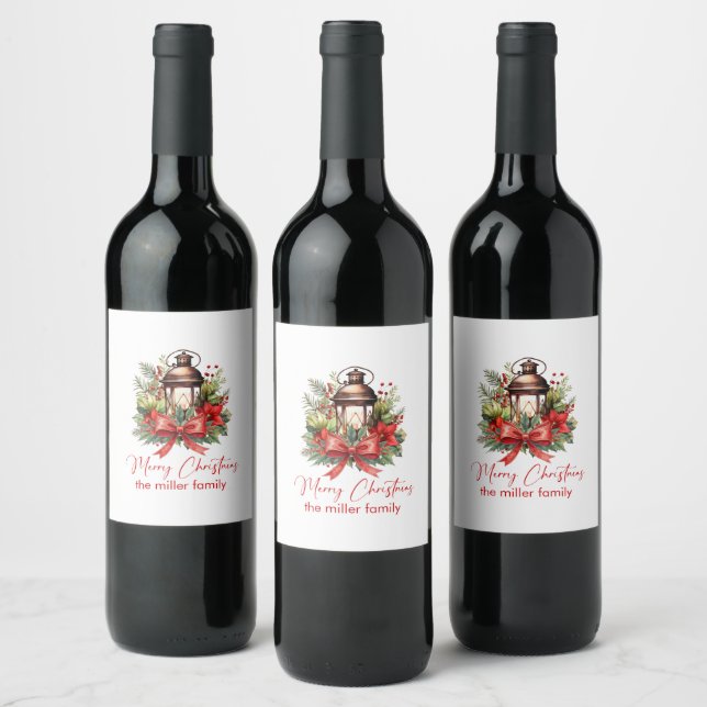Rótulo De Garrafa De Cerveja Lâmpada Decorada de Natal Feliz Natal (Garrafas)