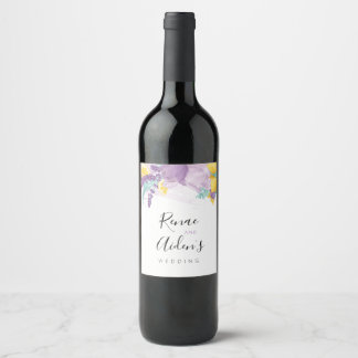 Rótulo De Garrafa De Cerveja Lavanda fresca