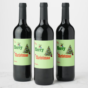 Rótulo De Garrafa De Cerveja Lawn Bowls Árvore De Natal E Stocks,