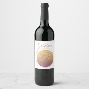 Rótulo De Garrafa De Cerveja L'chaim (um brinde com flores silvestres)