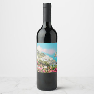 Rótulo De Garrafa De Cerveja ldp AMALFI - panorama - costa Amalfi -