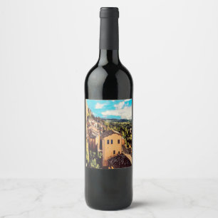 Rótulo De Garrafa De Cerveja ldp MONTEPULCIANO - cidade - panorama -