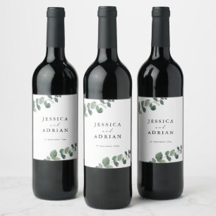 Rótulo De Garrafa De Cerveja Leafy Green Elegance Wedding