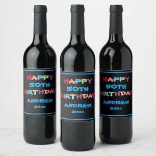 Rótulo De Garrafa De Cerveja Legal Nome Personalizado de Aniversário de Qualqu