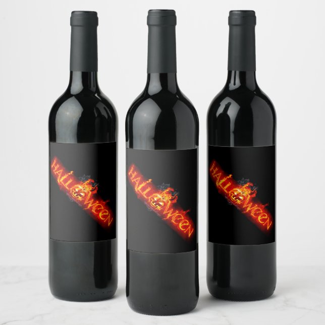 Rótulo De Garrafa De Cerveja Letras ardentes maciças do SlipperyJoe no Hallowee (Garrafas)