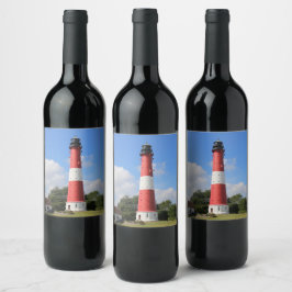 Rótulo De Garrafa De Cerveja Leuchtturm auf Insel Pellworm im Sommer