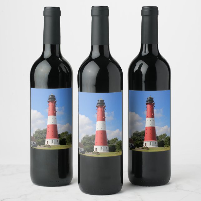 Rótulo De Garrafa De Cerveja Leuchtturm auf Insel Pellworm im Sommer (Garrafas)