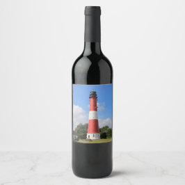 Rótulo De Garrafa De Cerveja Leuchtturm auf Insel Pellworm im Sommer