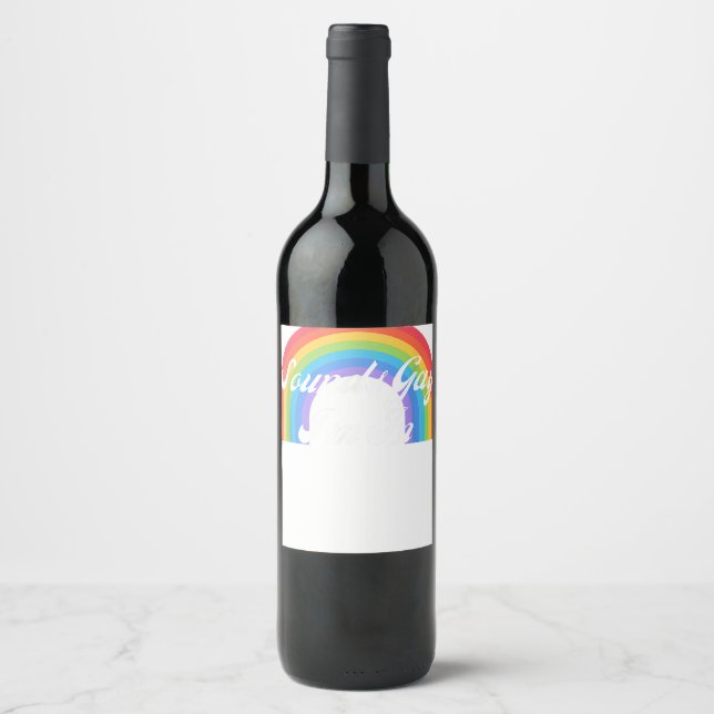 Rótulo De Garrafa De Cerveja LGBTQ - Retro Orgulho gay engraçado - Soa Gay (Frente)