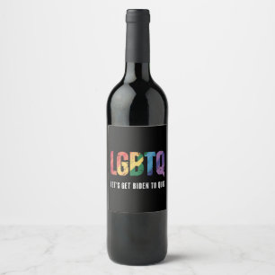 Rótulo De Garrafa De Cerveja LGBTQ Vamos Fazer Biden Deixar o Orgulho Gay em Pa