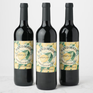 Rótulo De Garrafa De Cerveja Limões Verdejante Artesanal