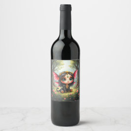 Rótulo De Garrafa De Cerveja Liora – Guardiã de Estrelas Minúsculas.