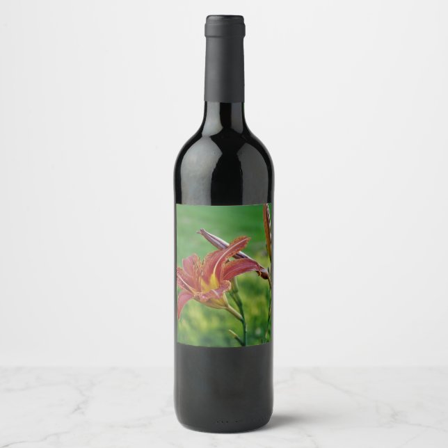 Rótulo De Garrafa De Cerveja Lírios de tigre (Frente)