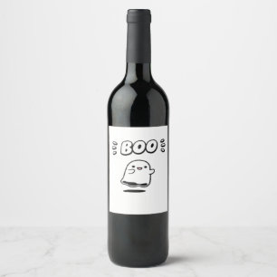 Rótulo De Garrafa De Cerveja Little Boo Estilo Minimalista