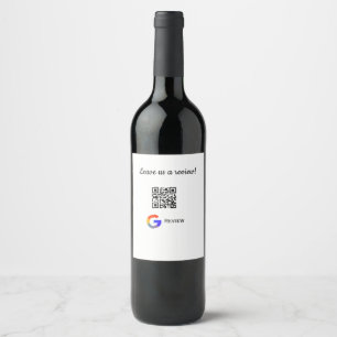 Rótulo De Garrafa De Cerveja logotipo de avaliação de negócios do Google Scan Q