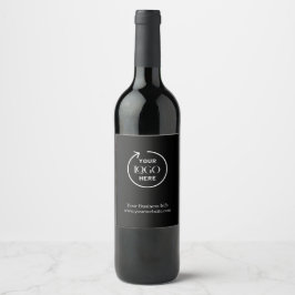 Rótulo De Garrafa De Cerveja Logotipo Empresarial  Empresa Corporativa Minimali