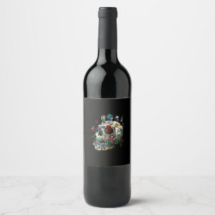 Rótulo De Garrafa De Cerveja loteria do crânio mexicano