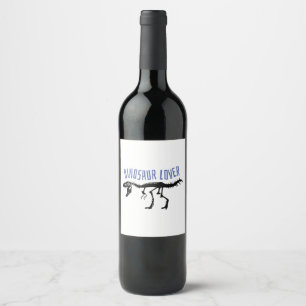 Rótulo De Garrafa De Cerveja Lover Dinossauro