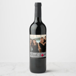 Rótulo De Garrafa De Cerveja L'Shanah Tovah Pomegranate - Foto do Script Elegan