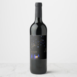 Rótulo De Garrafa De Cerveja Luzes de inverno