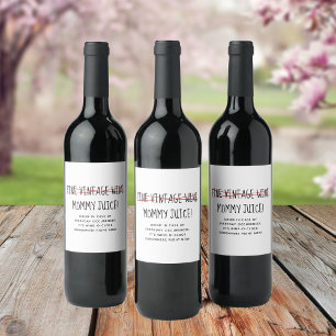 Rótulo De Garrafa De Cerveja Mãe Moderna Engraçada